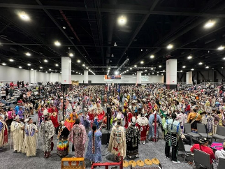 Example of high angle shot at Hunting Moon Pow Wow